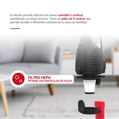 ASPIRADORA VERTICAL THOMAS TH-1020C - 5