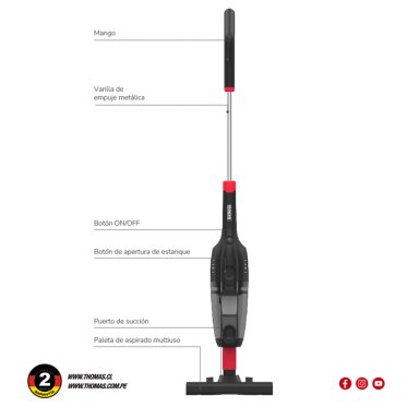 ASPIRADORA VERTICAL THOMAS TH-1020C - 7