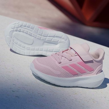 ZAPATILLAS NIÑO ADIDAS CASUALES ROSADO RUNFALCON 5 EL I - 10