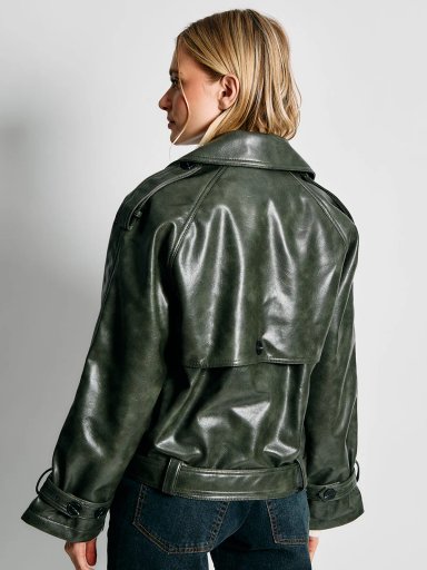 CHAQUETA MUJER INDEX TRENCH EFECTO PIEL - 2