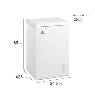 CONGELADOR HORIZONTAL MADEMSA H100 FRÍO DIRECTO BLANCO - 3