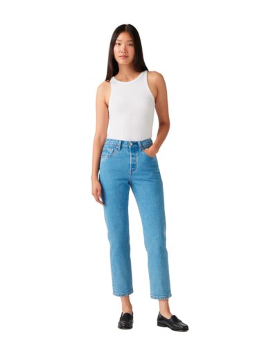 JEANS MUJER LEVI'S ALGODÓN TIRO ALTO - 1