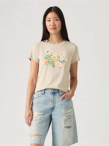 POLERA MUJER LEVI'S ALGODÓN MANGA CORTA - 1