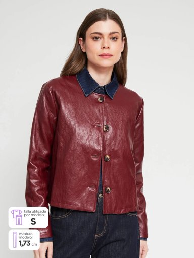 CHAQUETA MUJER MARQUIS EFECTO PIEL - 1