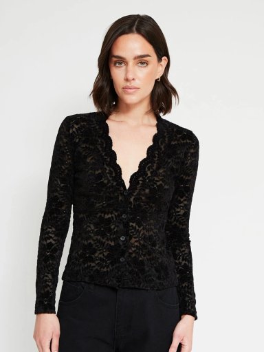 CARDIGAN MUJER MARQUIS ENCAJE - 2
