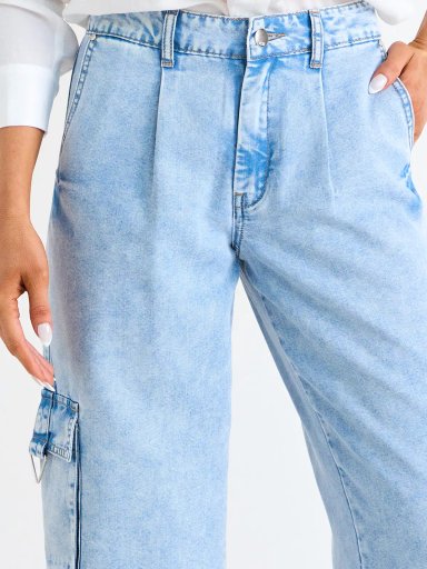 JEANS MUJER ASH HOLGADO BOLSILLO CARGO - 5