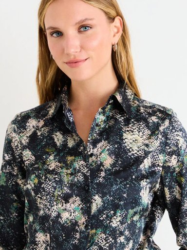 BLUSA MUJER ASH MANGA LARGA BOTONES METÁLICOS - 5