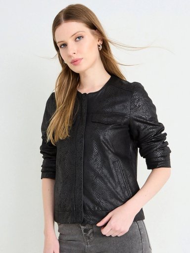 CHAQUETA MUJER ASH MANGA LARGA LISA - 3
