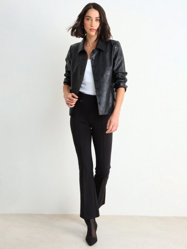 CHAQUETA MUJER ASH CUELLO ABOTONADURA LISA - 1