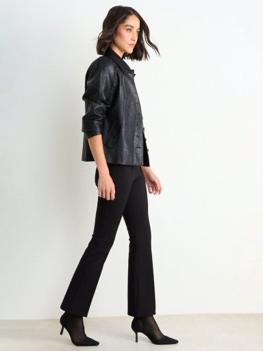CHAQUETA MUJER ASH CUELLO ABOTONADURA LISA - 2
