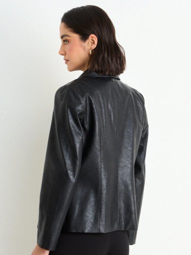 CHAQUETA MUJER ASH CUELLO ABOTONADURA LISA - 4