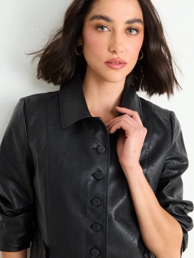 CHAQUETA MUJER ASH CUELLO ABOTONADURA LISA - 5
