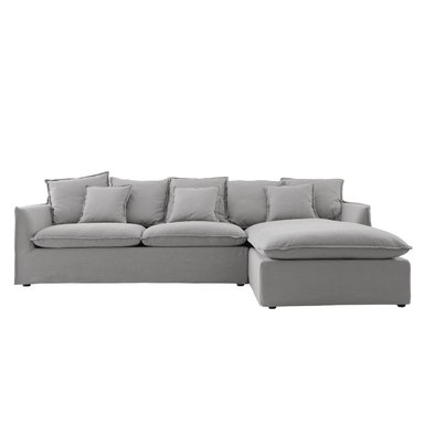 SOFÁ SECCIONAL DERECHO MAISON LINETT STARK 3C GRIS - 1
