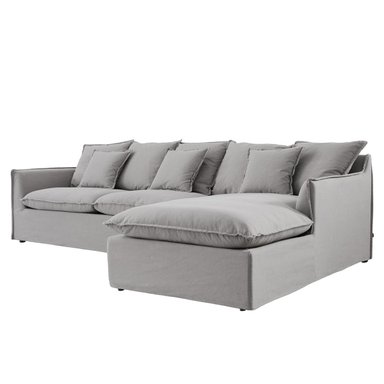 SOFÁ SECCIONAL DERECHO MAISON LINETT STARK 3C GRIS - 4