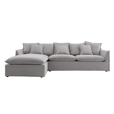 SOFÁ SECCIONAL IZQUIERDO MAISON LINETT STARK 3C GRIS - 1