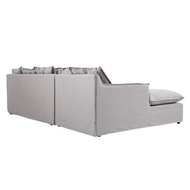 SOFÁ SECCIONAL IZQUIERDO MAISON LINETT STARK 3C GRIS - 5