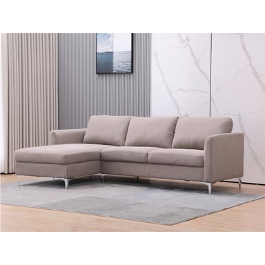SOFÁ SECCIONAL IZQUIERDO RIPLEY HOME KOLORS TAUPE - 1