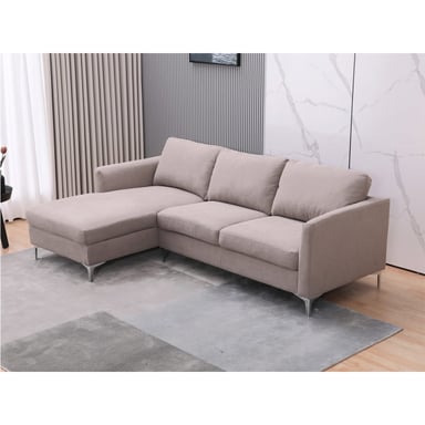 SOFÁ SECCIONAL IZQUIERDO RIPLEY HOME KOLORS TAUPE - 2