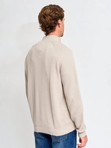 SWEATER HOMBRE MARQUIS ALGODÓN HALF ZIPPER TEXTURA - 2