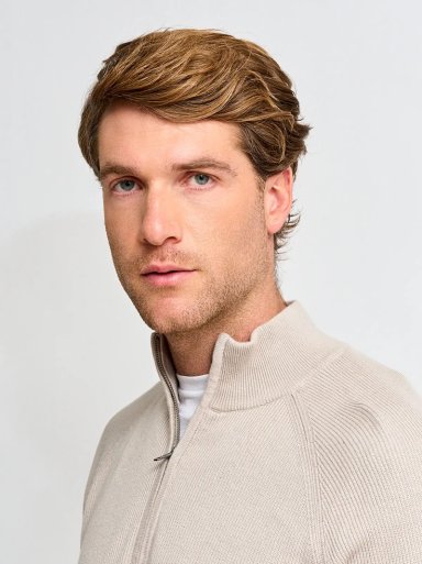 SWEATER HOMBRE MARQUIS ALGODÓN HALF ZIPPER TEXTURA - 3