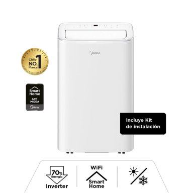 AIRE ACONDICIONADO PORTÁTIL MIDEA 12000 BTU + WIFI MPPXA-12HRN8 - 1