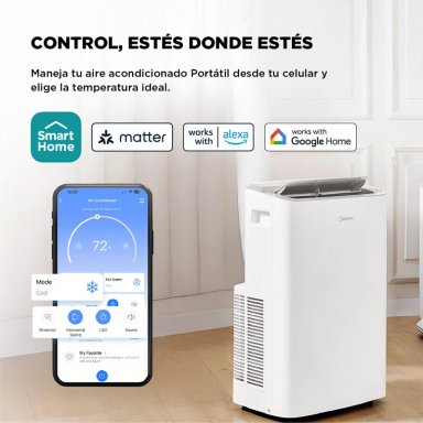 AIRE ACONDICIONADO PORTÁTIL MIDEA 12000 BTU + WIFI MPPXA-12HRN8 - 5