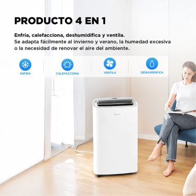 AIRE ACONDICIONADO PORTÁTIL MIDEA 12000 BTU + WIFI MPPXA-12HRN8 - 6