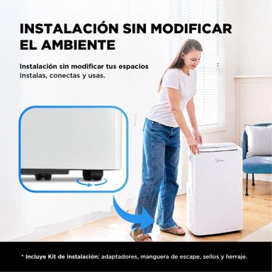 AIRE ACONDICIONADO PORTÁTIL MIDEA 12000 BTU + WIFI MPPXA-12HRN8 - 7