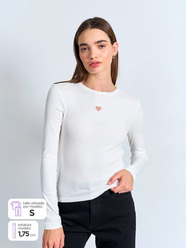 POLERA MUJER ONLY ALGODÓN  - 1