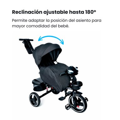 TRICICLO COCHE CUNA BEBEGLO BT 360 RS4090               - 2