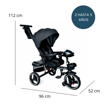 TRICICLO COCHE CUNA BEBEGLO BT 360 RS4090               - 6