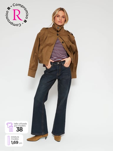 JEANS MUJER INDEX ALGODÓN RELAX FLARE - 1