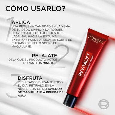 CONTORNO DE OJOS L'ORÉAL PARIS REVITALIFT LASER ANTIEDAD 15 ML - 4