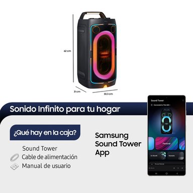 PARLANTE PORTABLE SAMSUNG MX-ST40F - 3