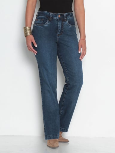 JEANS MUJER WADOS ALGODÓN RECTO TIRO ALTO PUSH UP - 2