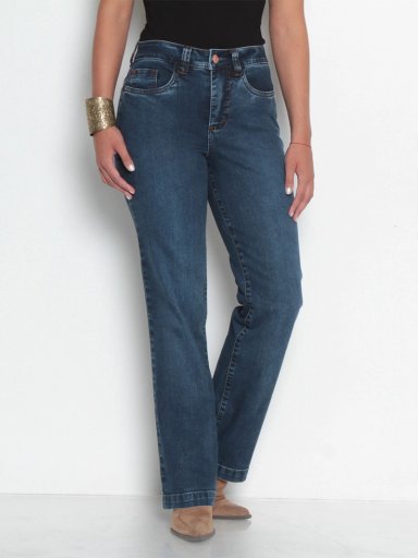 JEANS MUJER WADOS ALGODÓN RECTO TIRO ALTO PUSH UP - 2