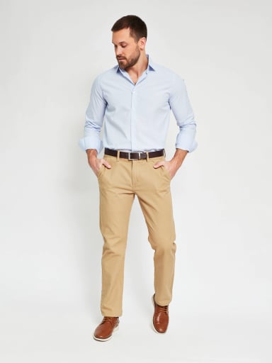 CAMISA HOMBRE MARQUIS ALGODÓN MANGA LARGA POPLIN - 4