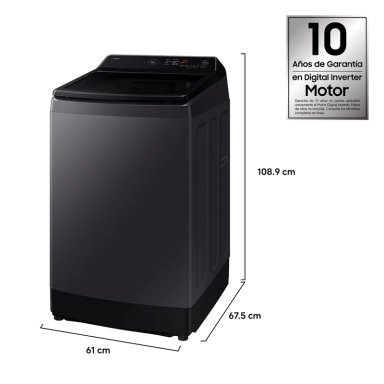 LAVADORA CARGA SUPERIOR SAMSUNG WA40F15E4CZS 15KG GRAFITO - 4