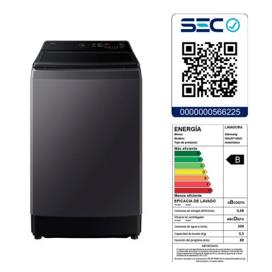 LAVADORA CARGA SUPERIOR SAMSUNG WA40F15E4CZS 15KG GRAFITO - 10