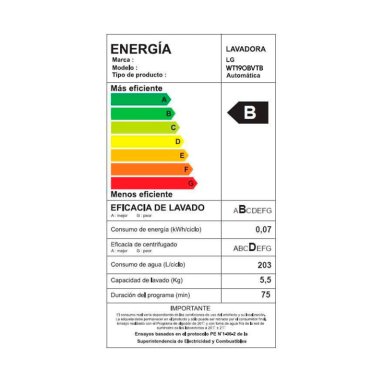 LAVADORA CARGA SUPERIOR LG WT16OBVTB 16KG NEGRO - 14
