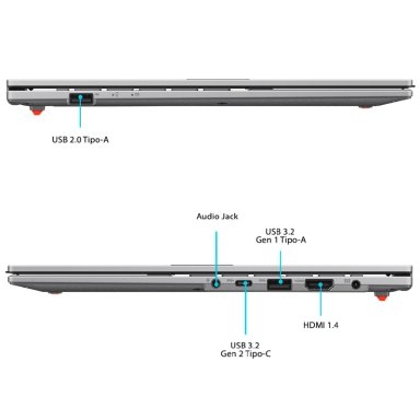 NOTEBOOK ASUS VIVOBOOK GO 15 E1504FA-BQ2655W AMD RYZEN 5 8GB 512GB SSD 15.6” - 7