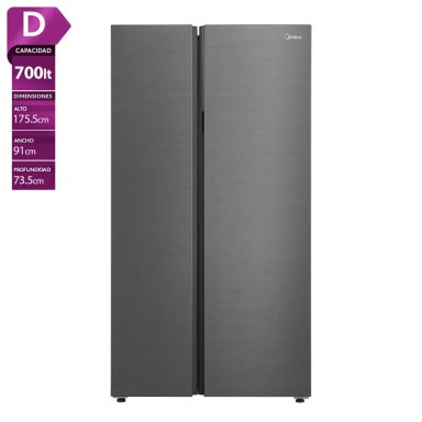 REFRIGERADOR SIDE BY SIDE MIDEA MDRS925FGEDX 700L NO FROST GRAFITO - 1