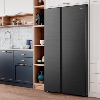 REFRIGERADOR SIDE BY SIDE MIDEA MDRS925FGEDX 700L NO FROST GRAFITO - 10
