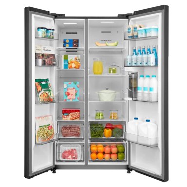 REFRIGERADOR SIDE BY SIDE MIDEA MDRS925FGEDX 700L NO FROST GRAFITO - 3