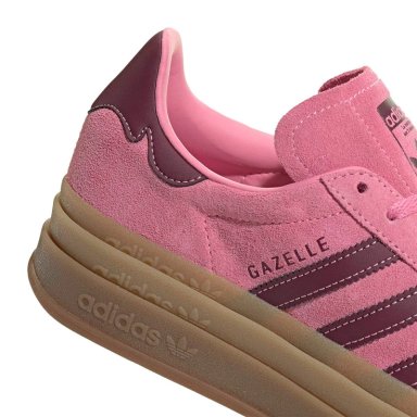 ZAPATILLAS MUJER ADIDAS CASUALES ROSADO GAZELLE BOLD CUERO - 8