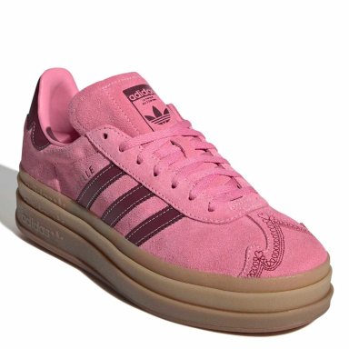 ZAPATILLAS MUJER ADIDAS CASUALES ROSADO GAZELLE BOLD CUERO - 2