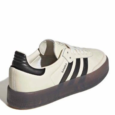 ZAPATILLAS MUJER ADIDAS CASUALES BLANCO SAMBAE CUERO - 4