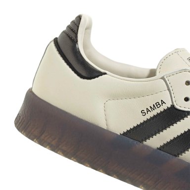 ZAPATILLAS MUJER ADIDAS CASUALES BLANCO SAMBAE CUERO - 8