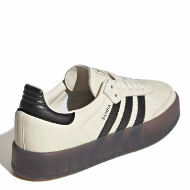 ZAPATILLAS MUJER ADIDAS CASUALES BLANCO SAMBAE CUERO - 4
