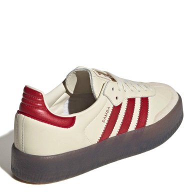 ZAPATILLAS MUJER ADIDAS CASUALES BLANCO SAMBAE CUERO - 4